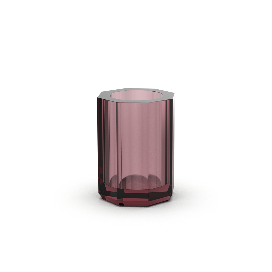 Стакан DECOR WALTHER, KRISTALL, 10x7х7 см, цвет Rich Burgundy