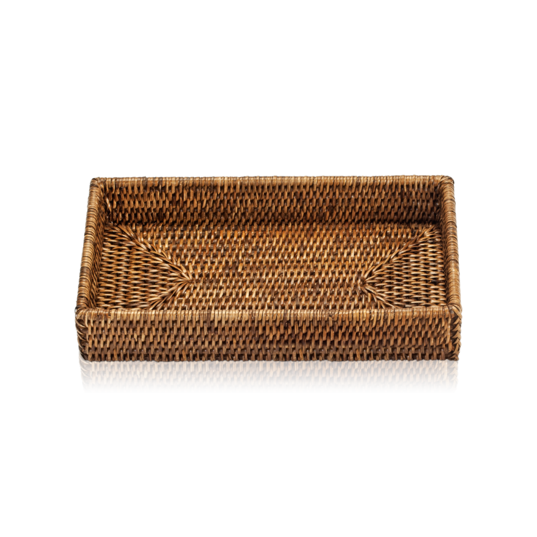 Лоток для аксессуаров Decor Walther, BASKET, 5 x 30 x 16 см,  ротанг темный